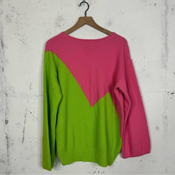 Victora Glemaud For Target Color Block Knit Crewneck Sweater Size XL - Picture 4 of 7